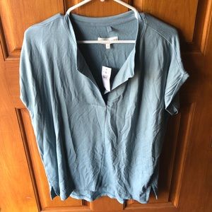Lou & Grey for Loft Blue Short Sleeve